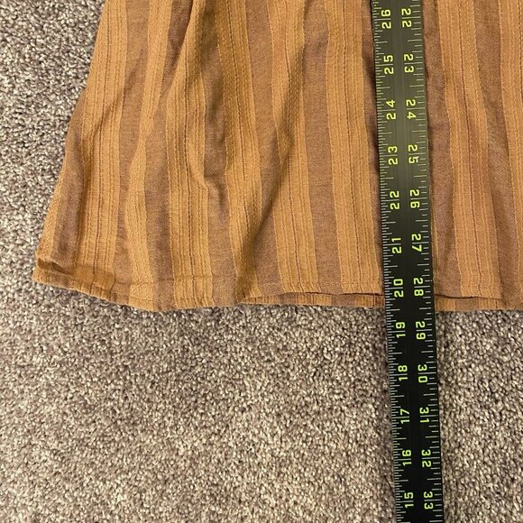 Zara Women's One Shoulder Sleeveless Top Brown Striped Tie Size S - Small - NWT - Picture 12 of 16